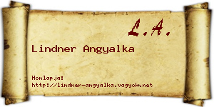 Lindner Angyalka névjegykártya